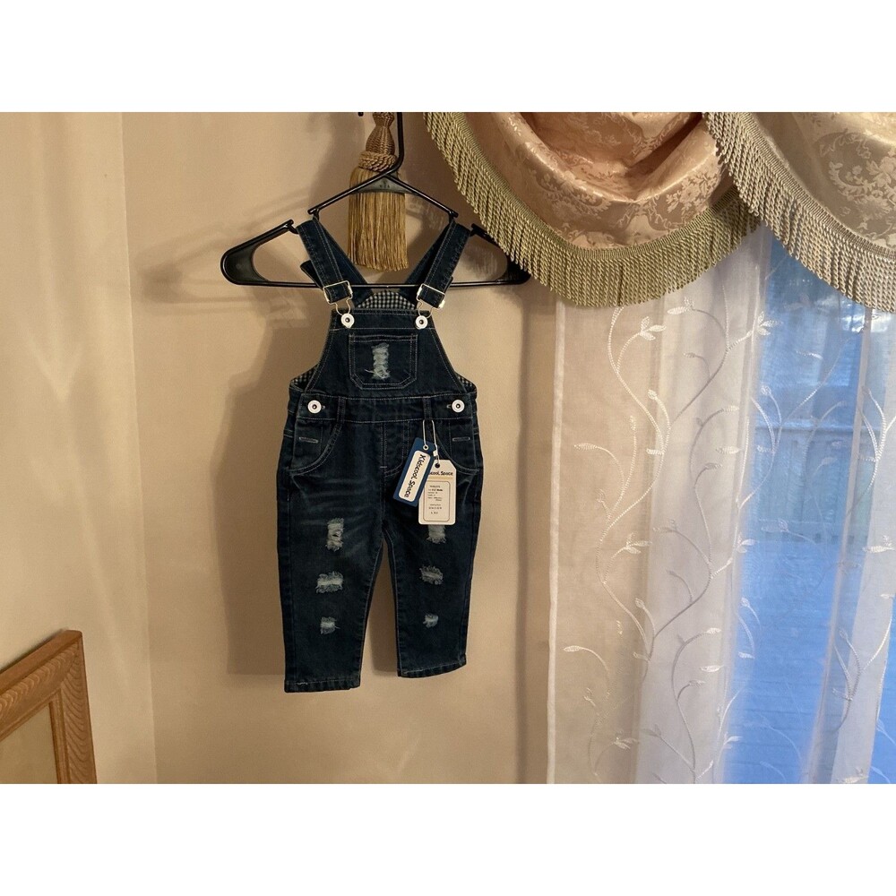 Kidscool Space 6-12 months toddler's jeans overall new with tags